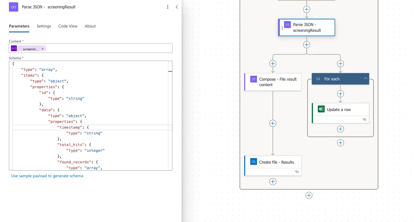 Power automate - Prepare table